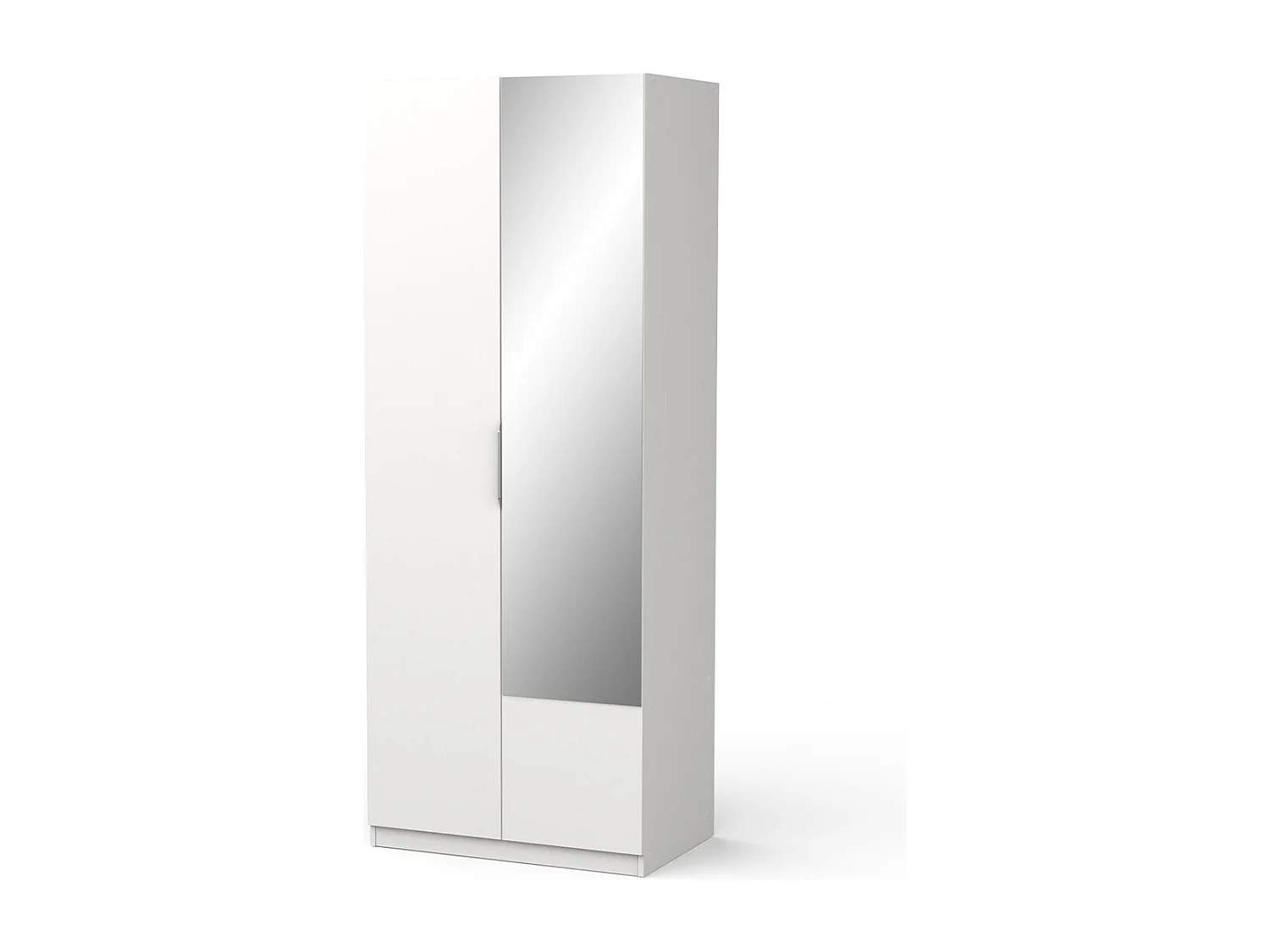 Roupeiro c/espelho AMBIHOME SHADE 08 - Branco, C79xP51xA203cm