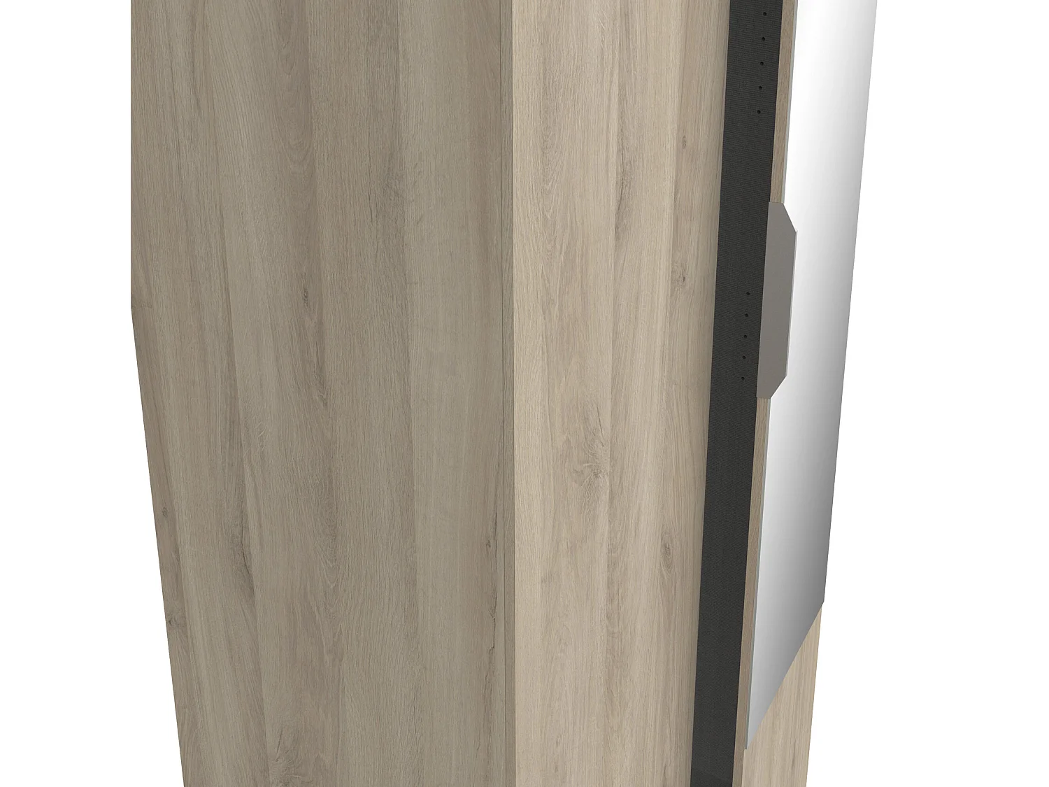 Roupeiro c/espelho AMBIHOME SHADE 08 - Carvalho, C79xP51xA203cm