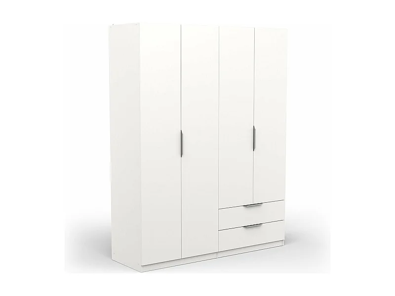 Armario 4 puertas y 2 cajones Ghost - L157,3 cm