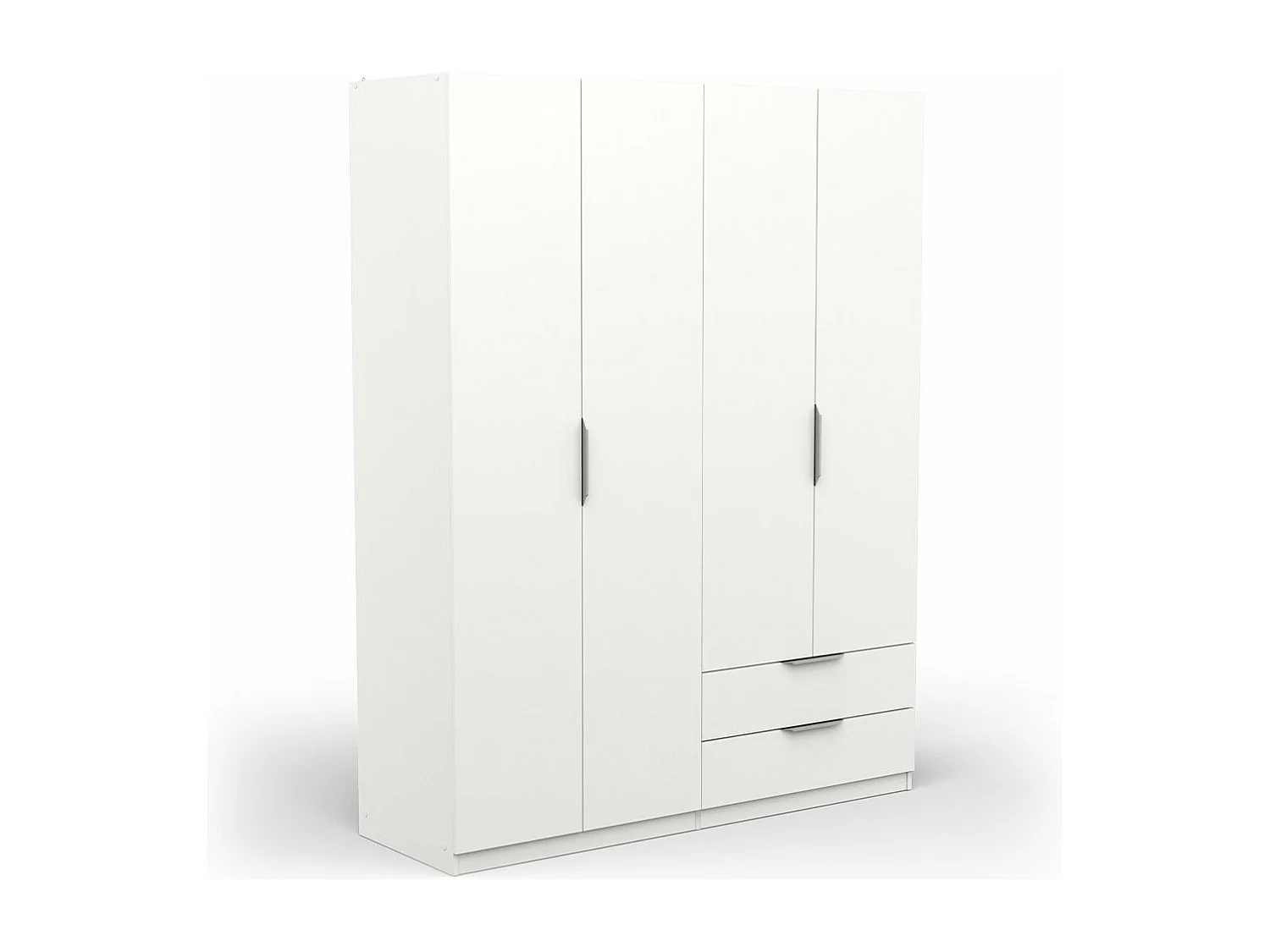 Armario 4 puertas y 2 cajones Ghost - L157,3 cm