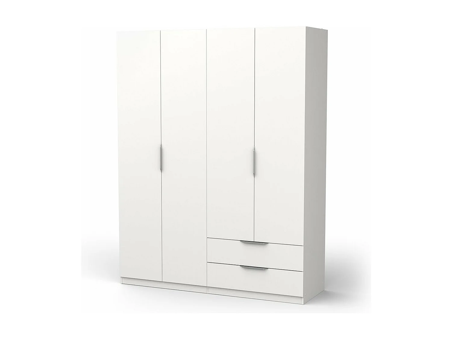Armario 4 puertas y 2 cajones Ghost - L157,3 cm