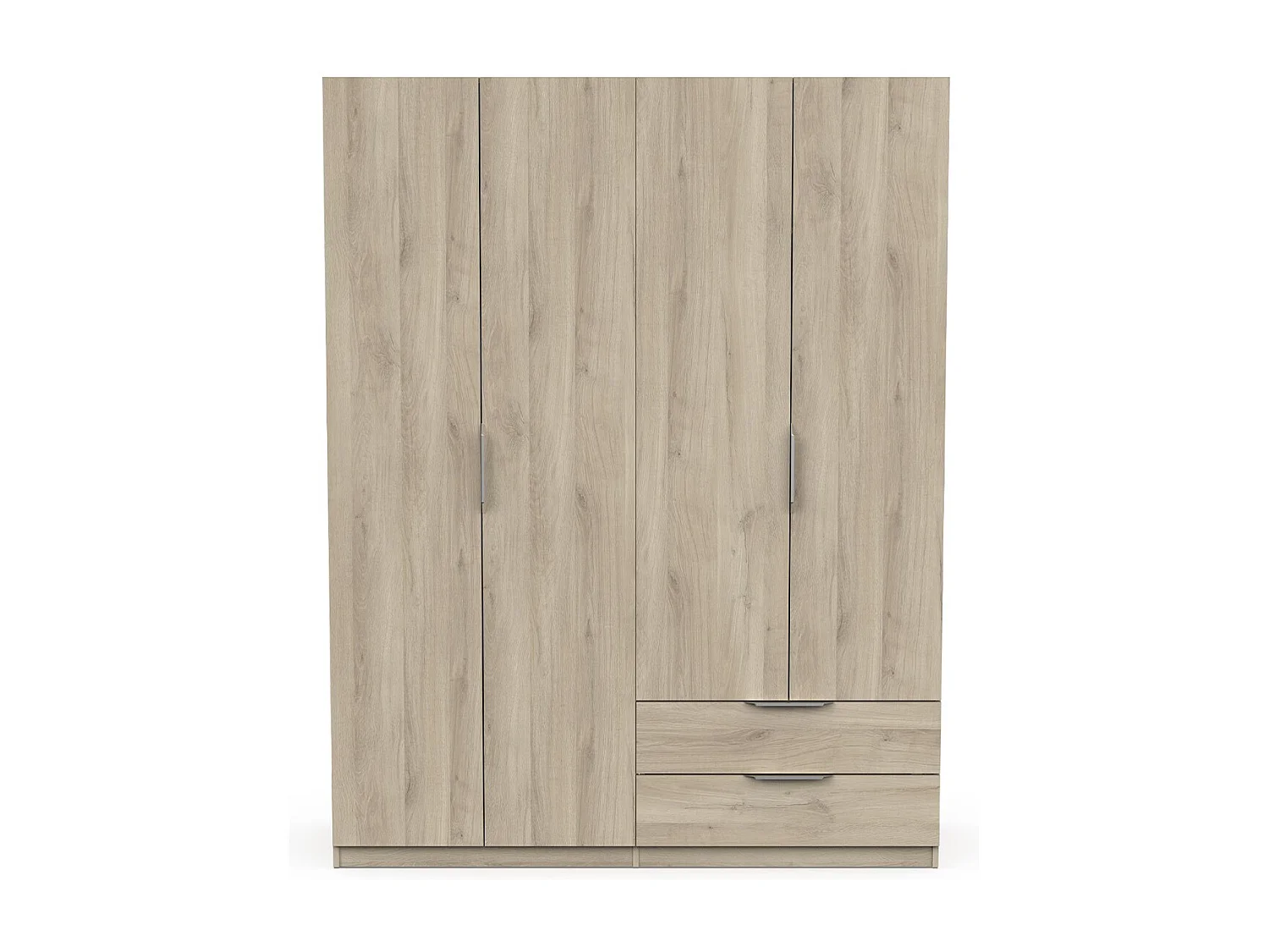 Armario 4 puertas y 2 cajones Ghost - L157,3 cm