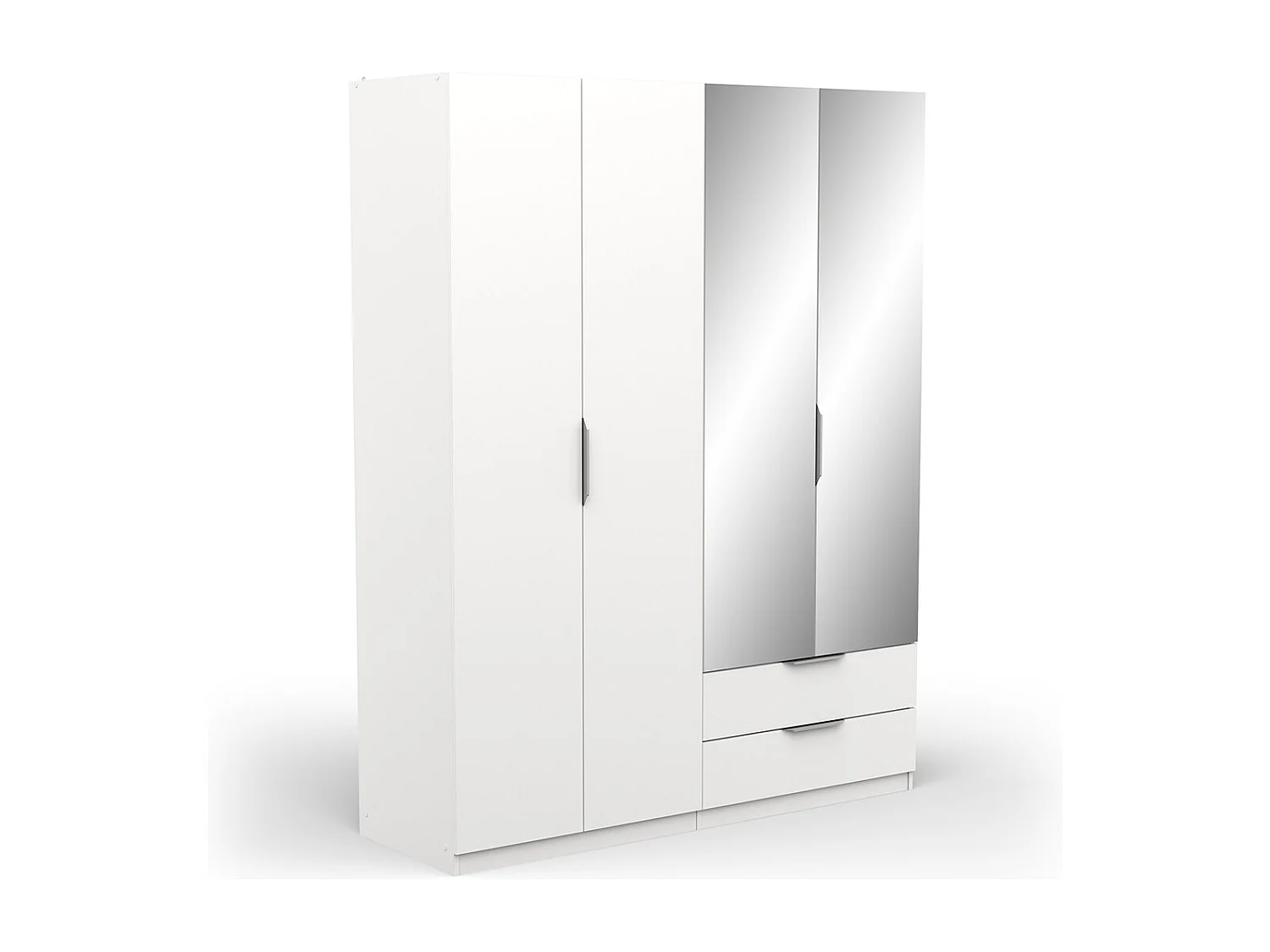 Roupeiro c/espelho AMBIHOME SHADE 12 - Branco, C157xP51xA203cm