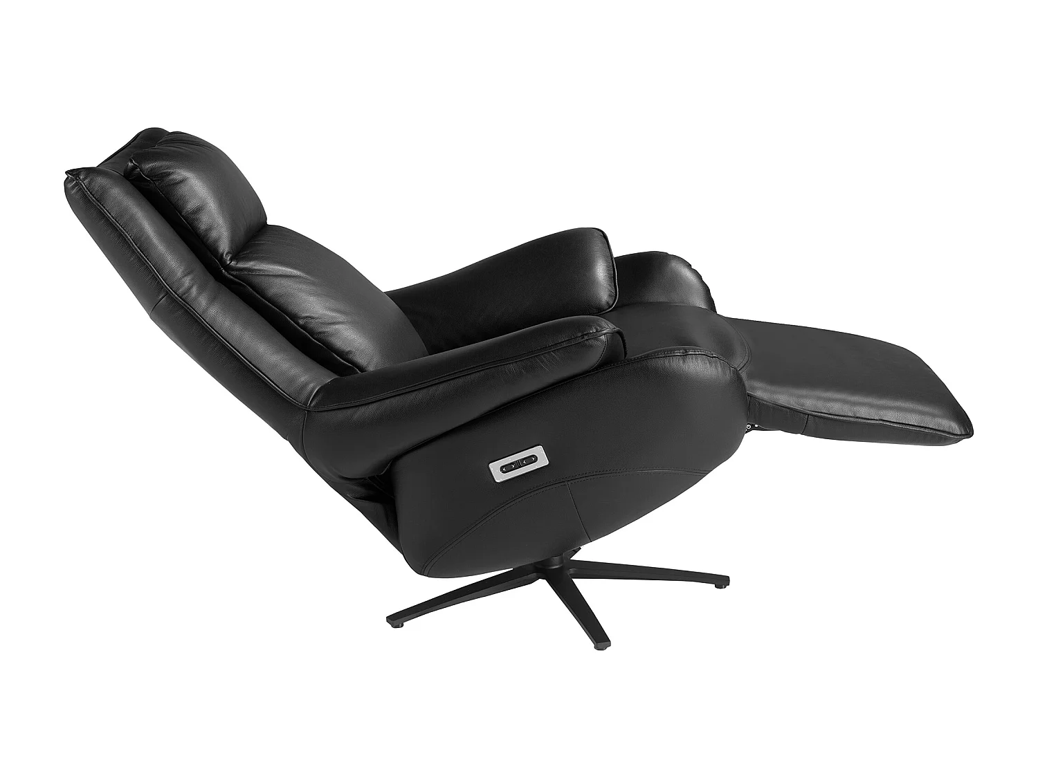 Poltrona girevole in pelle nera   5124 ANGEL CERDA