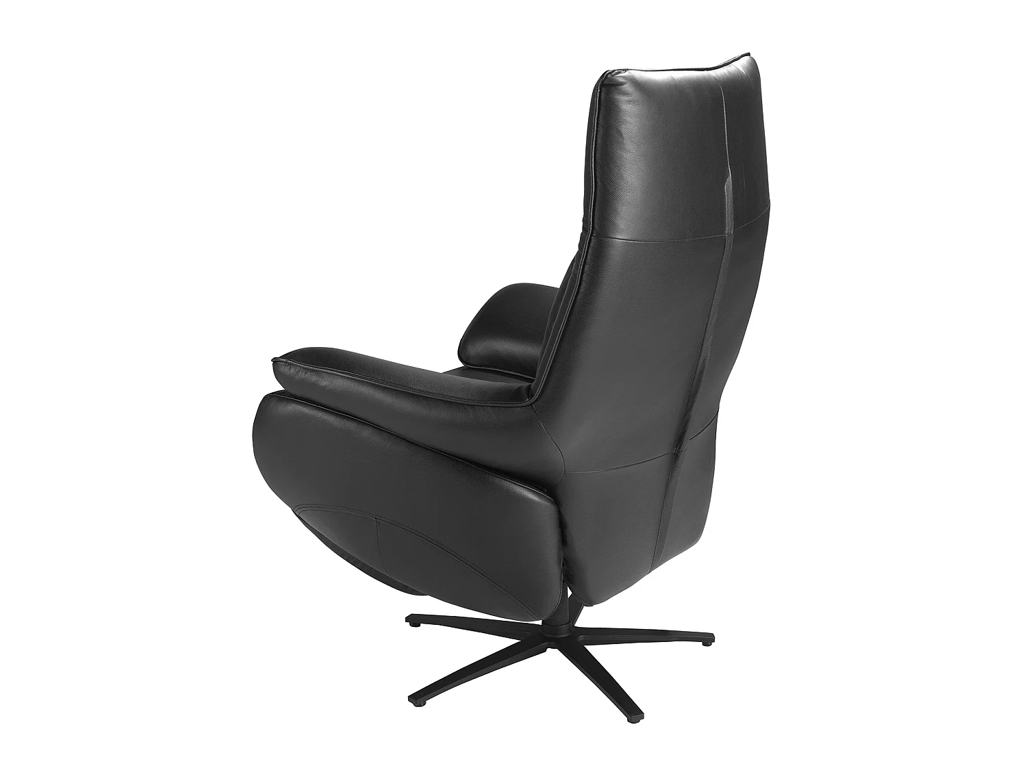 Fauteuil pivotant en cuir noir 5124 ANGEL CERDA