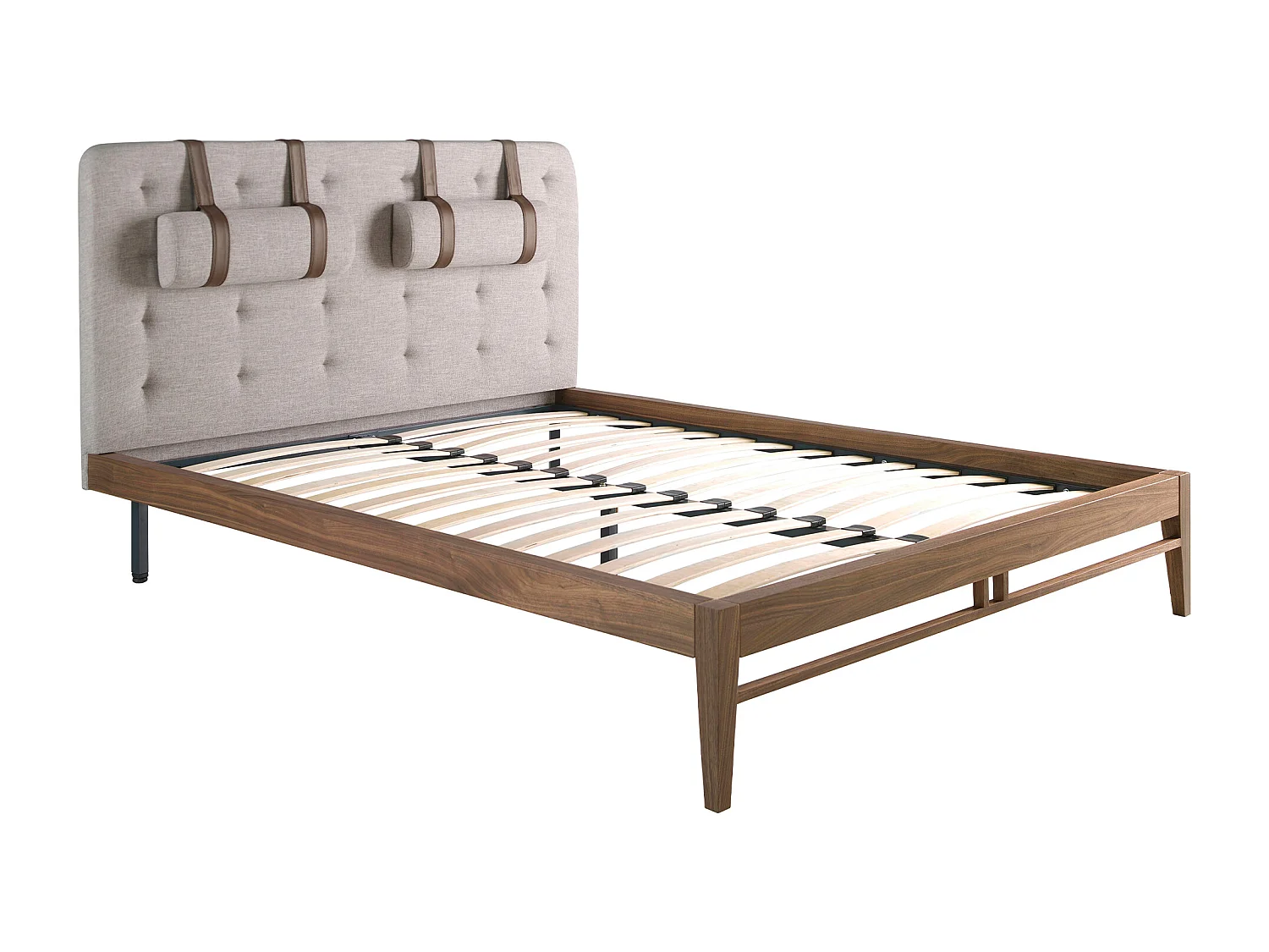 Lit tufté en tissu gris 7179 ANGEL CERDA