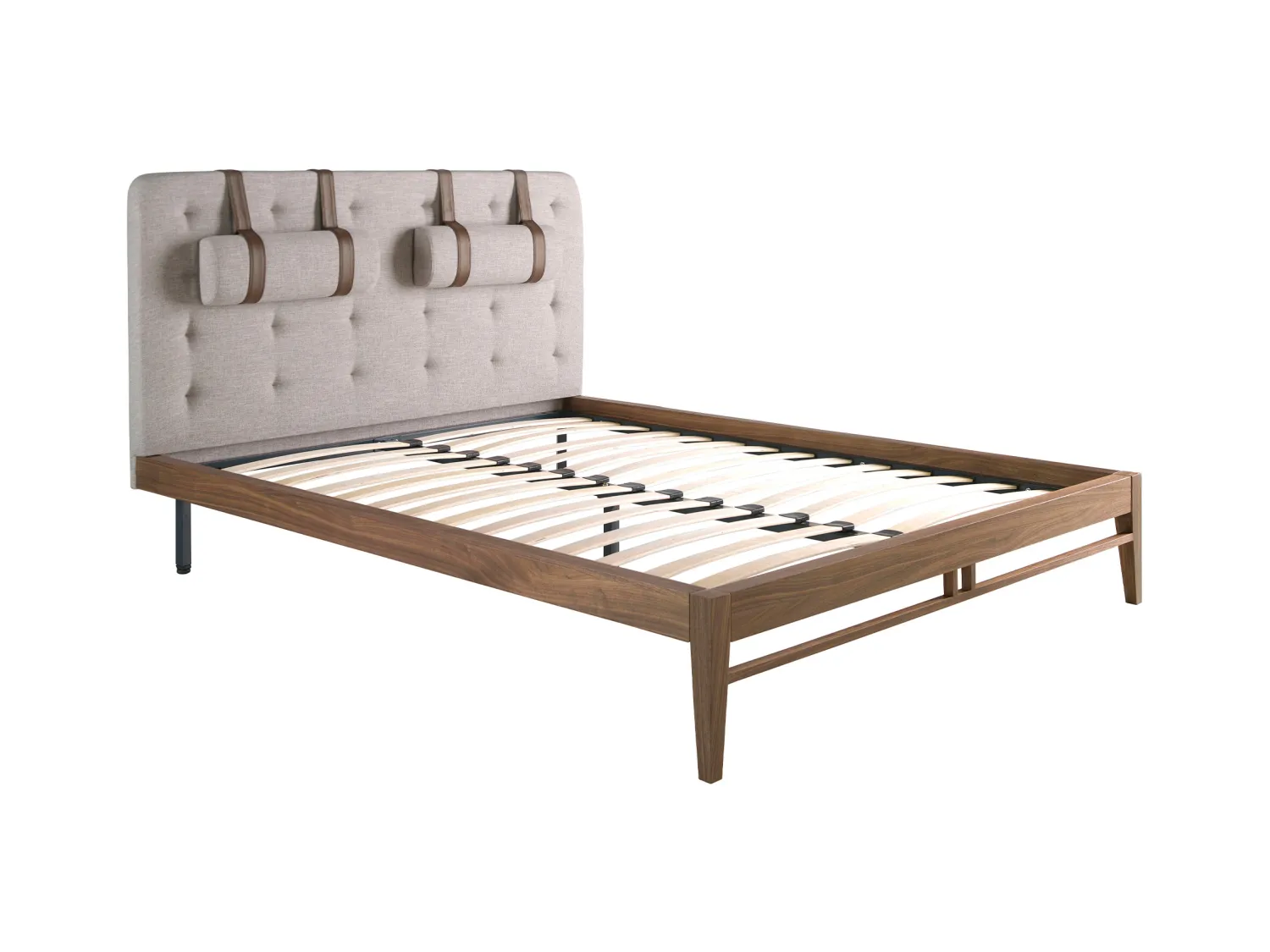Lit tufté en tissu gris 7179 ANGEL CERDA
