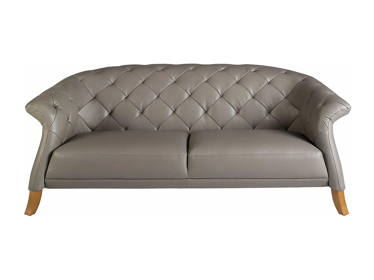 Canapé Chester 2 places cuir gris 6187 ANGEL CERDA