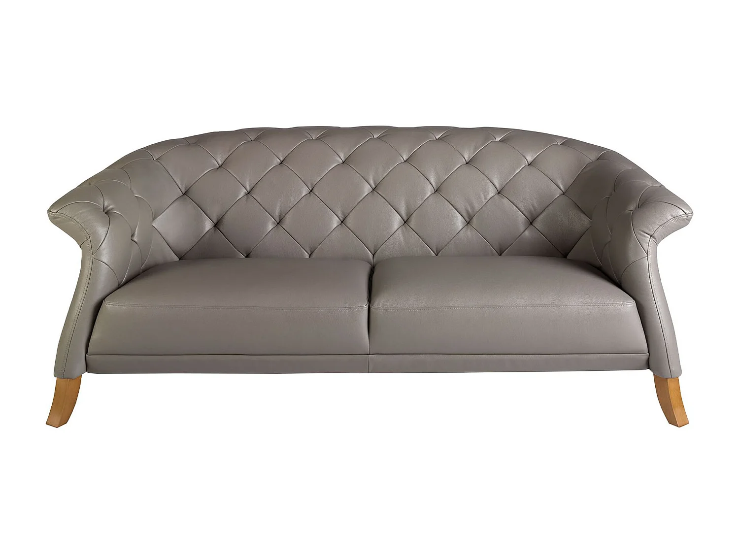 Canapé Chester 2 places cuir gris 6187 ANGEL CERDA