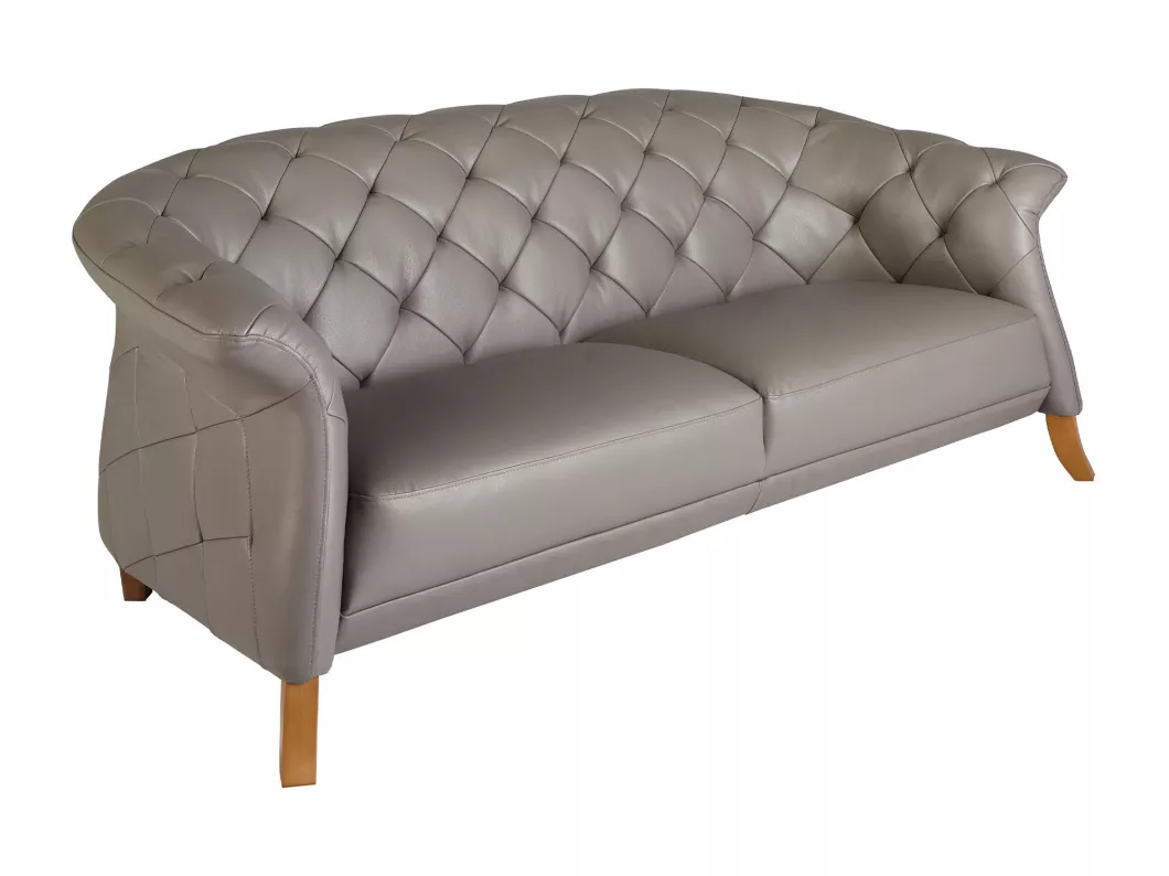 Kauf Unique Chester Sofa 2 Sitzer grau Leder 6187 ANGEL CERDA