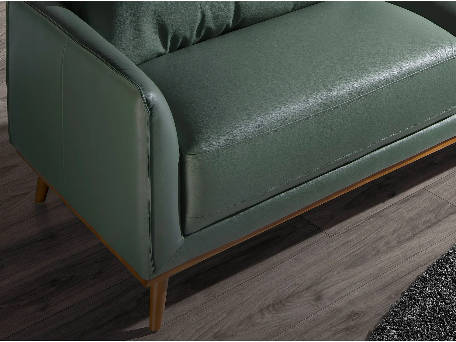 Rechterbank in groen leer 6199 ANGEL CERDA