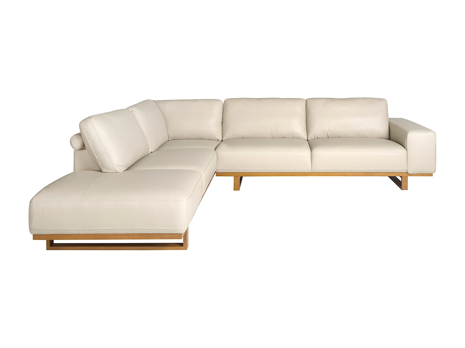 Ecksofa links Leder sand 6204 ANGEL CERDA