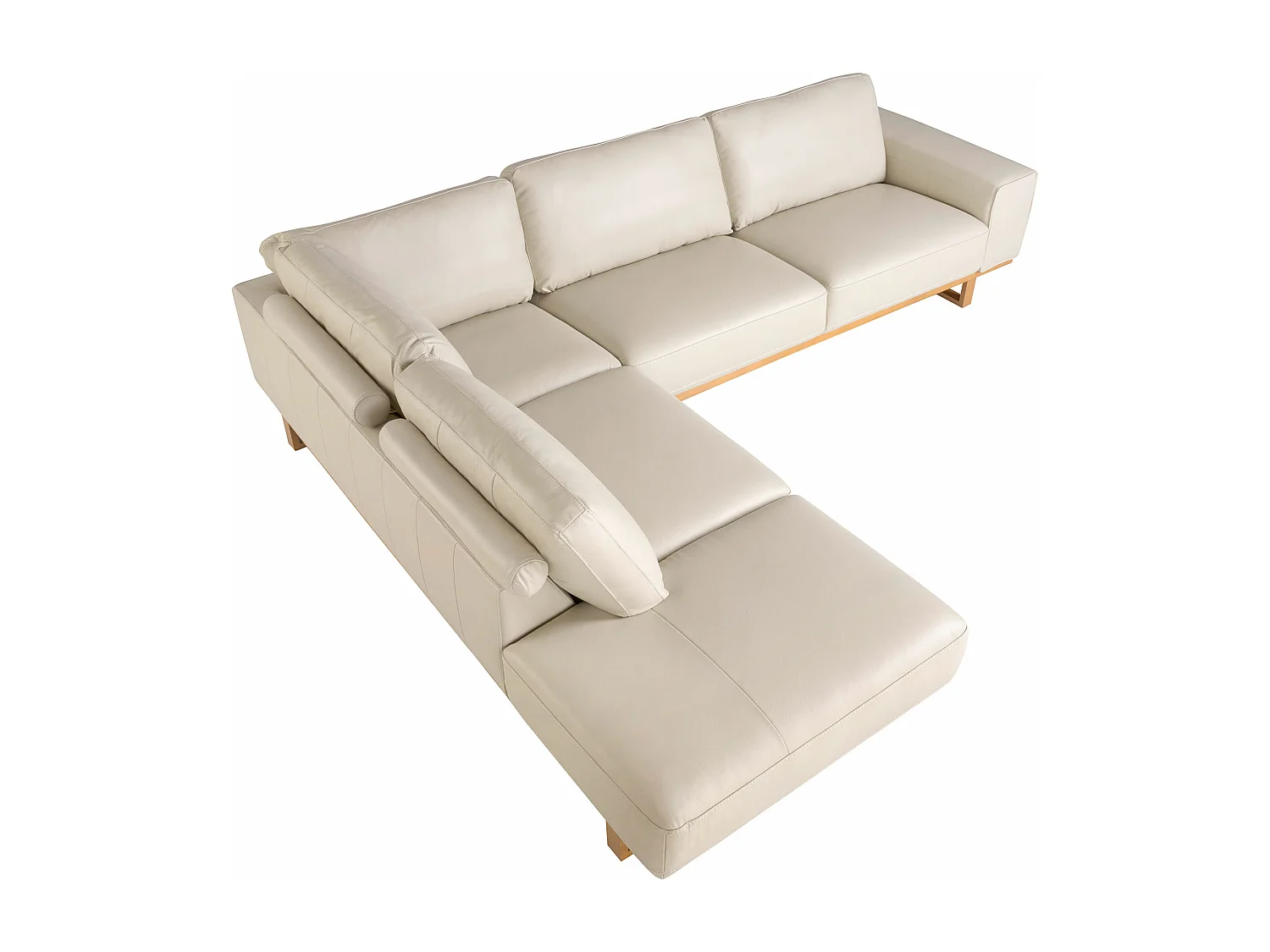 Ecksofa links Leder sand 6204 ANGEL CERDA