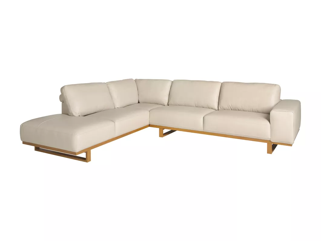 Kauf Unique Ecksofa links Leder sand 6204 ANGEL CERDA