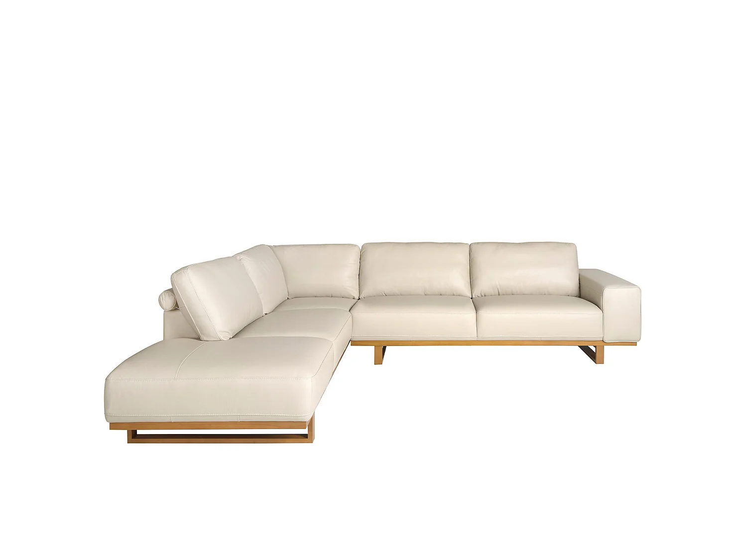 Ecksofa links Leder sand 6204 ANGEL CERDA