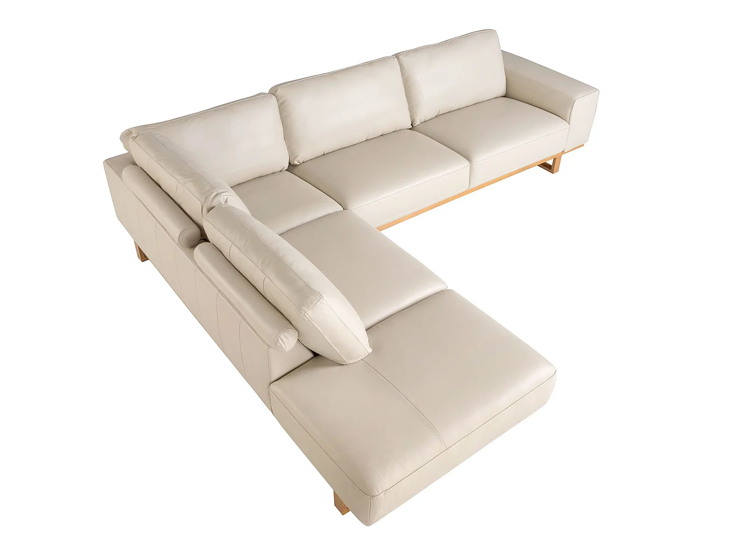 Ecksofa links Leder sand 6204 ANGEL CERDA
