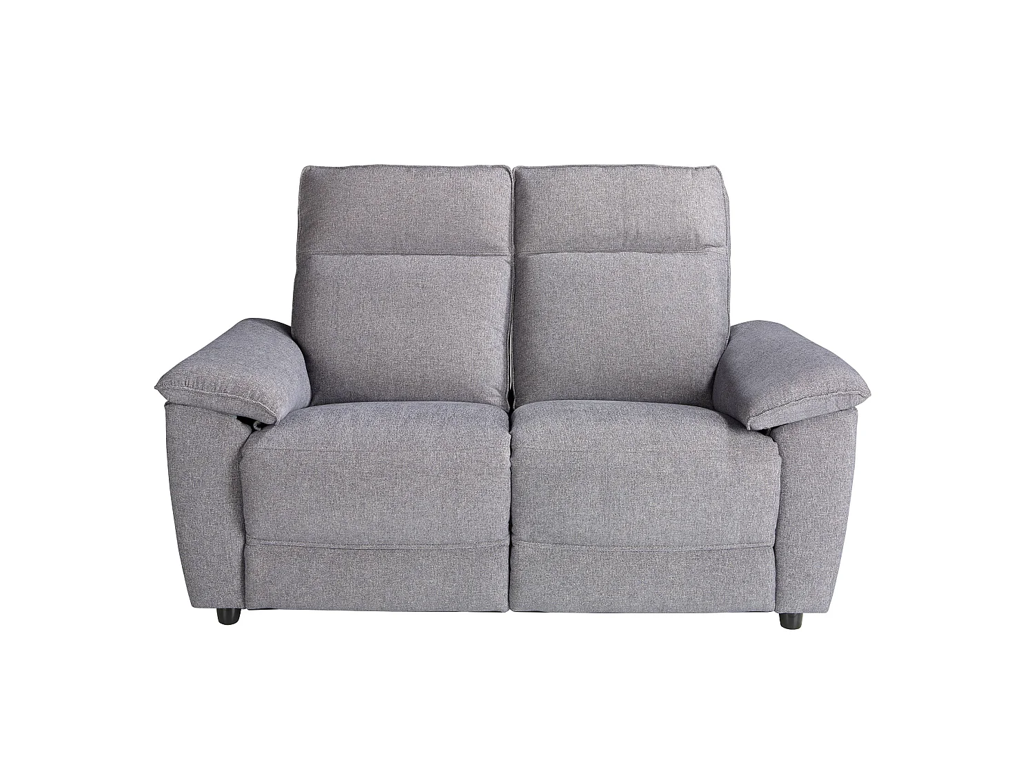 Canapé 2 places en tissu gris