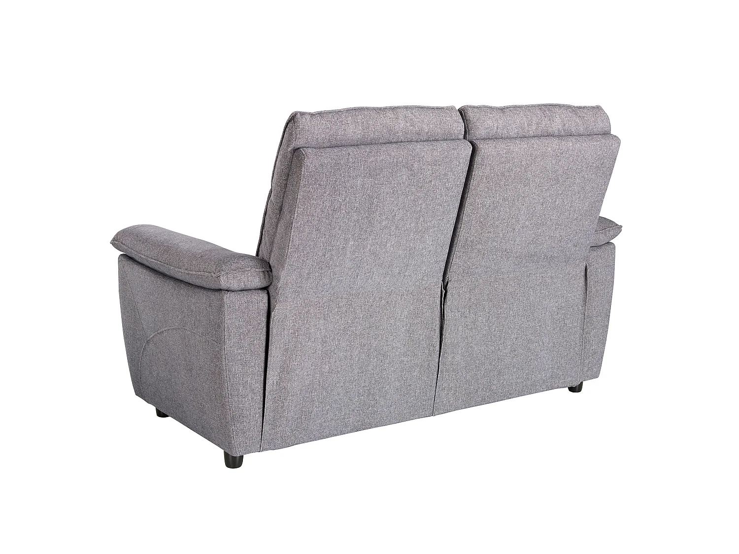 Canapé 2 places en tissu gris