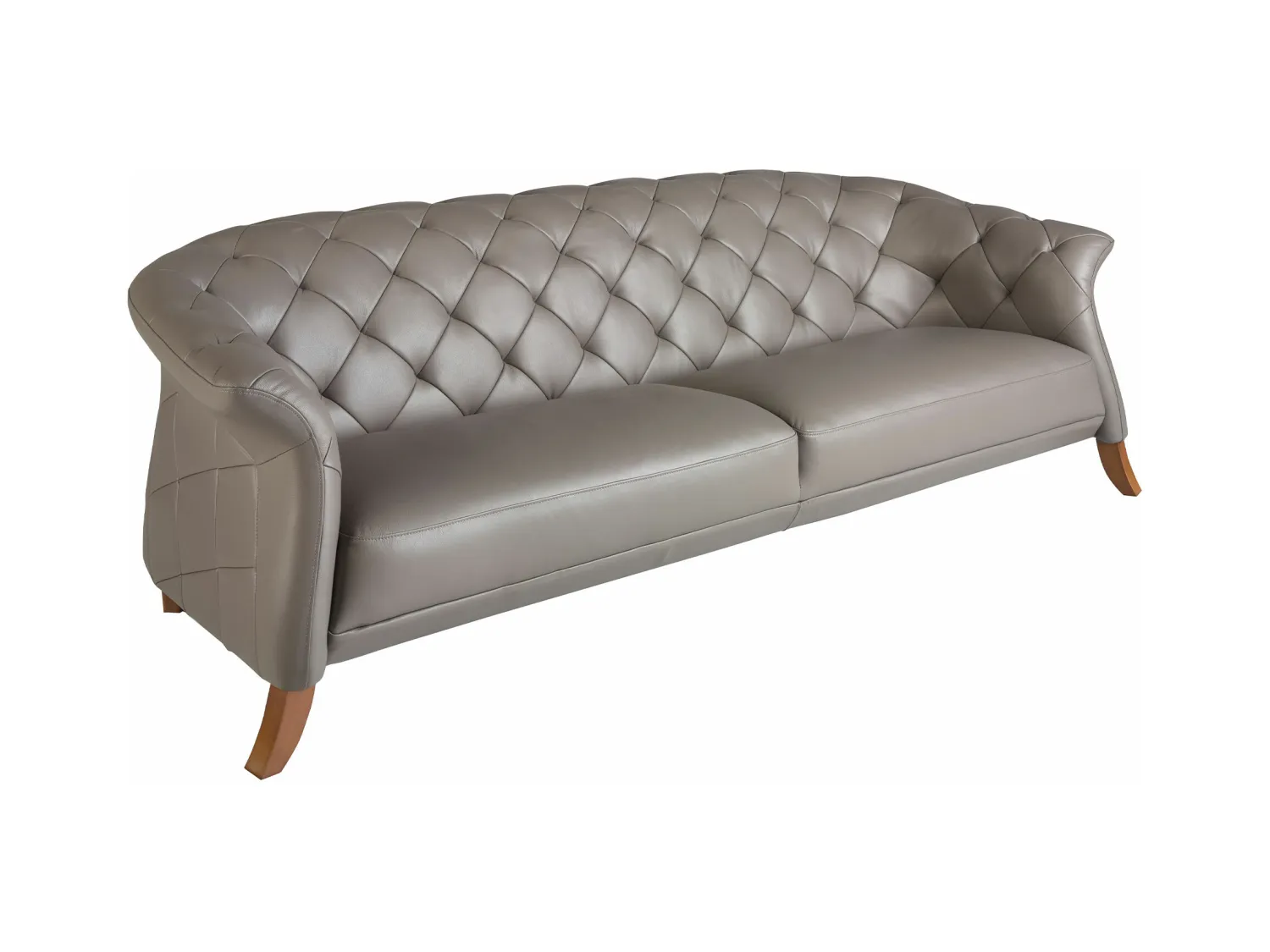 Canapé Chester 3 places cuir gris 6188 ANGEL CERDA