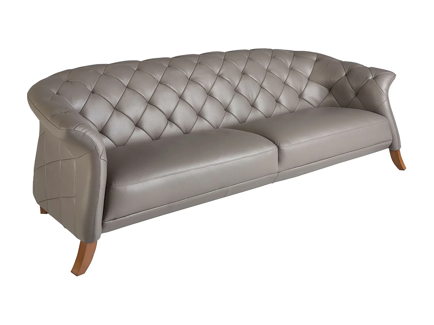 Canapé chester 3 places cuir gris 6188 ANGEL CERDA