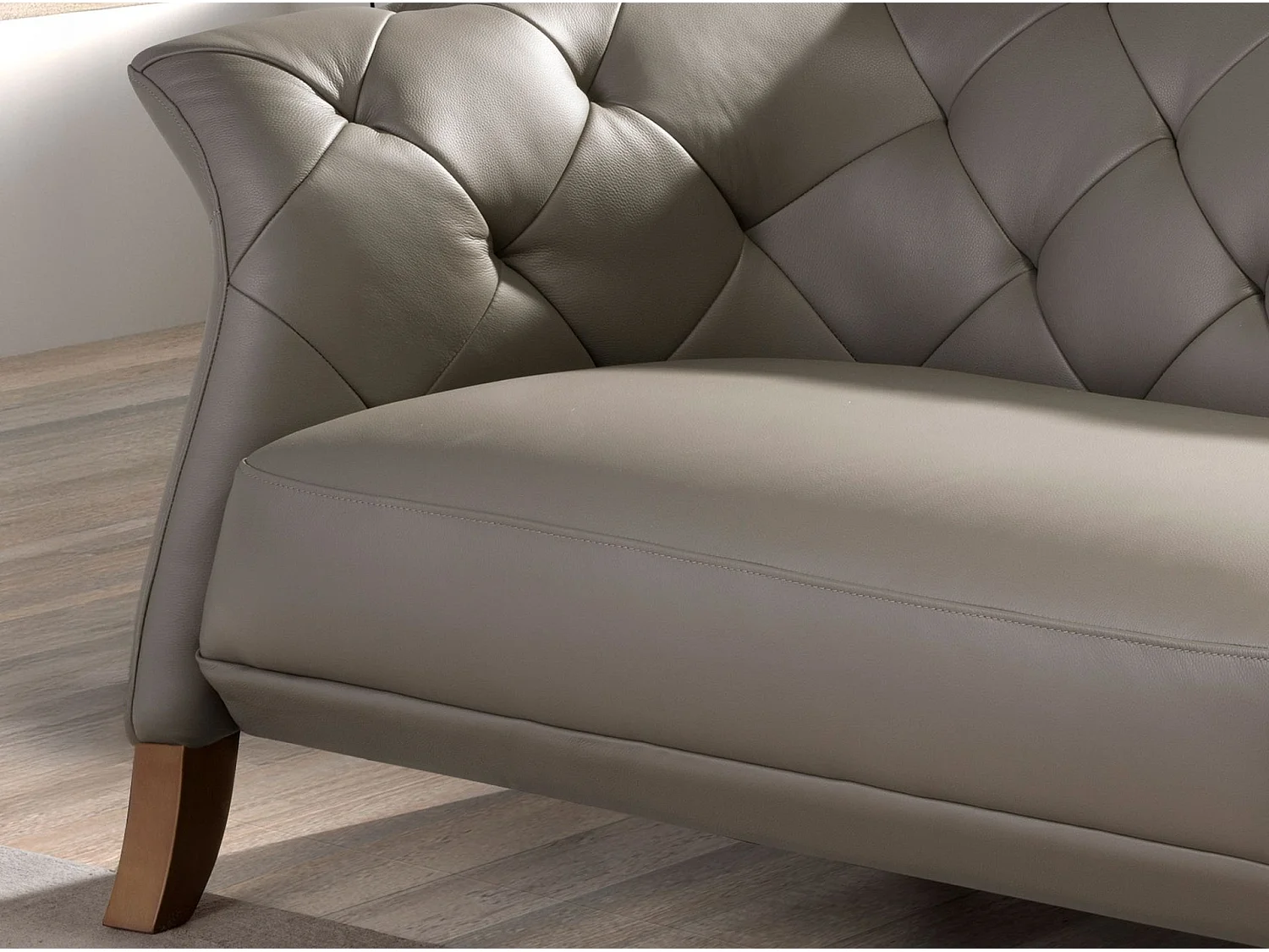 Canapé chester 3 places cuir gris 6188 ANGEL CERDA