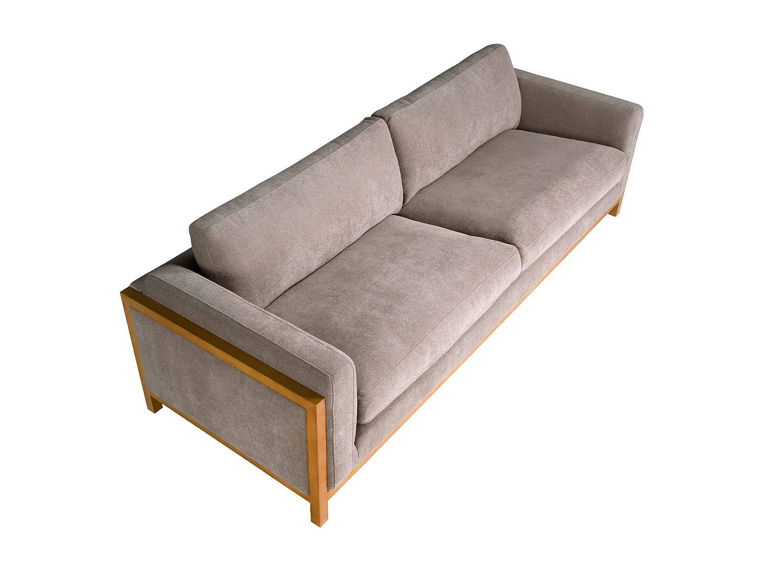 Sofá 3 plazas tela marrón  6186 ANGEL CERDA