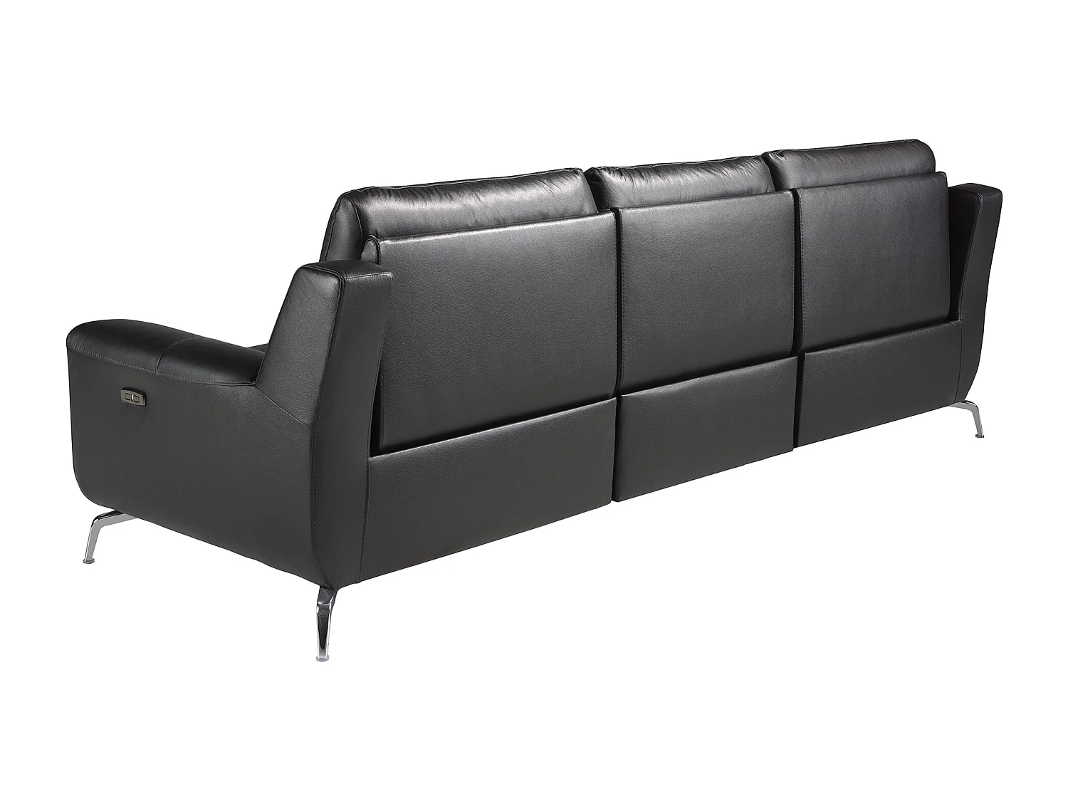 3 zits lederen relax bank zwart 6194 ANGEL CERDA