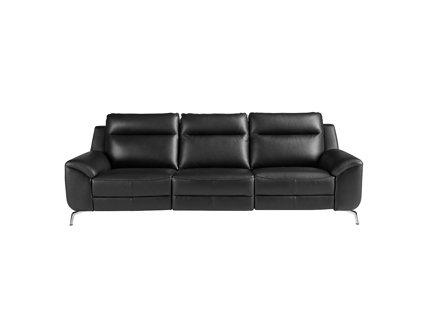 3 zits lederen relax bank zwart 6194 ANGEL CERDA