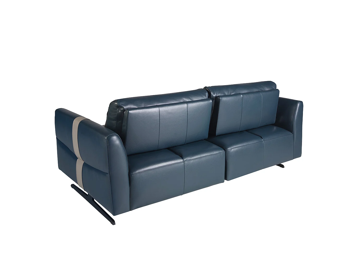 3 zitsbank blauw leer 6196 ANGEL CERDA