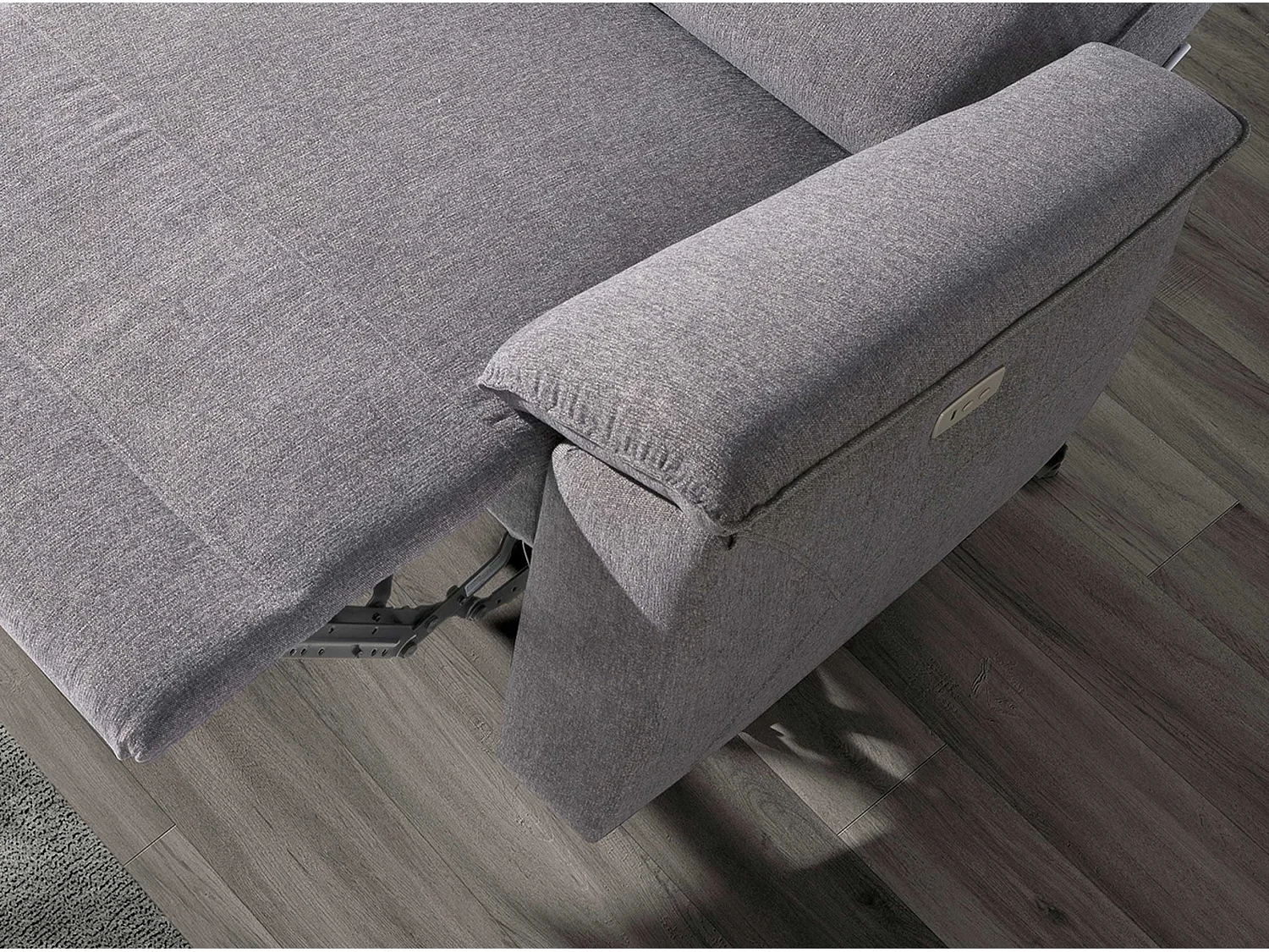 3-Sitzer-Sofa aus grauem Stoff  6192 ANGEL CERDA