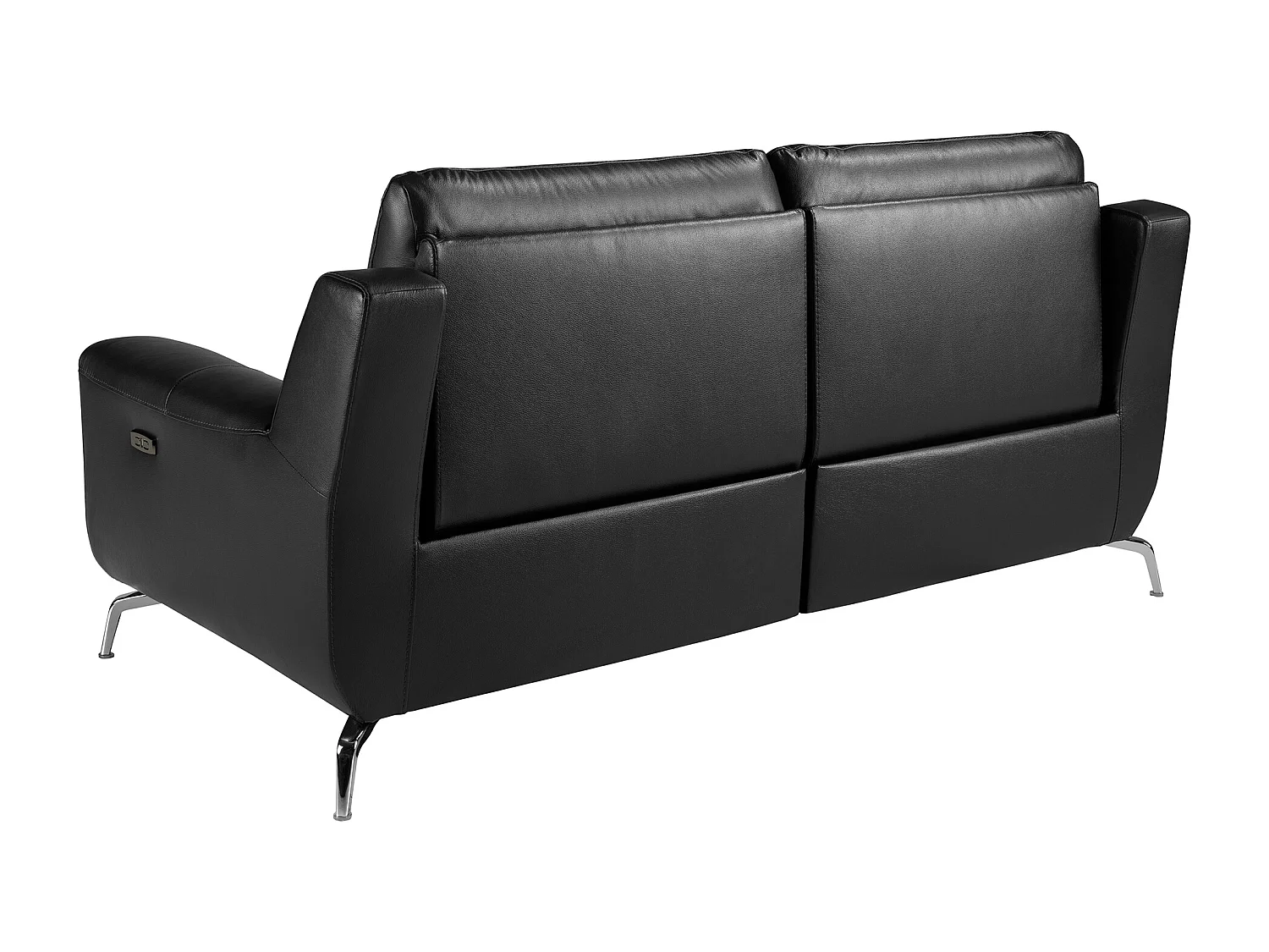 Divano relax a 2 posti in pelle nera 6193 ANGEL CERDA