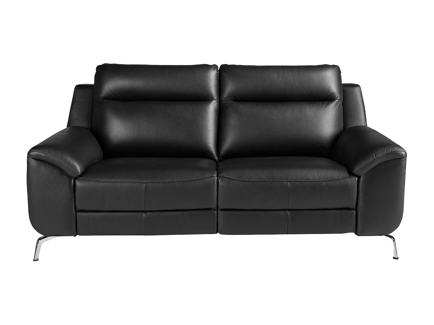 Canapé relax 2 places en cuir noir 6193 ANGEL CERDA