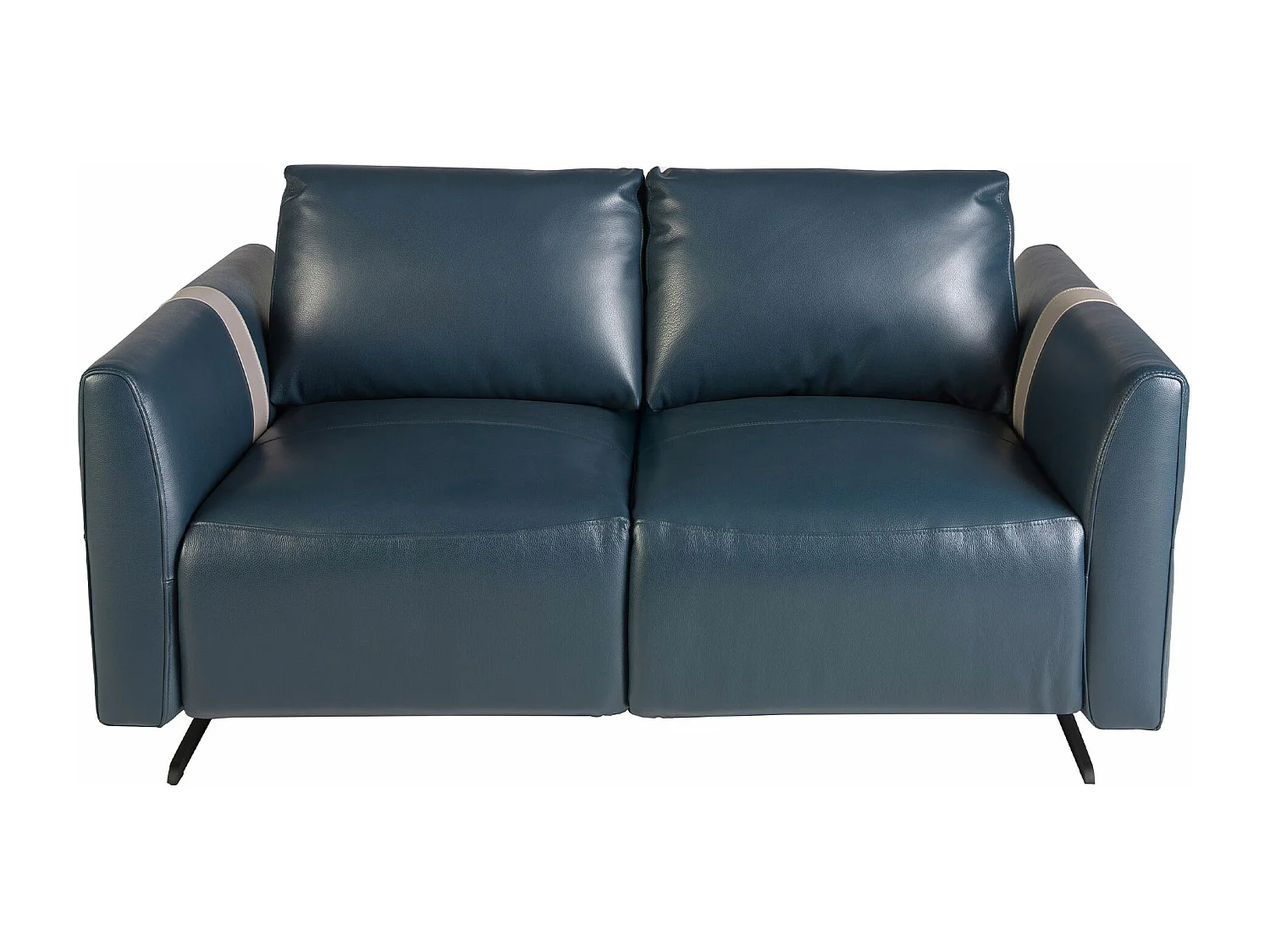 2 zitsbank blauw leer 6195 ANGEL CERDA