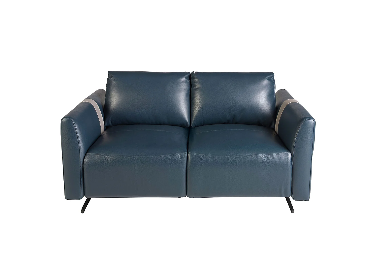 2 zitsbank blauw leer 6195 ANGEL CERDA