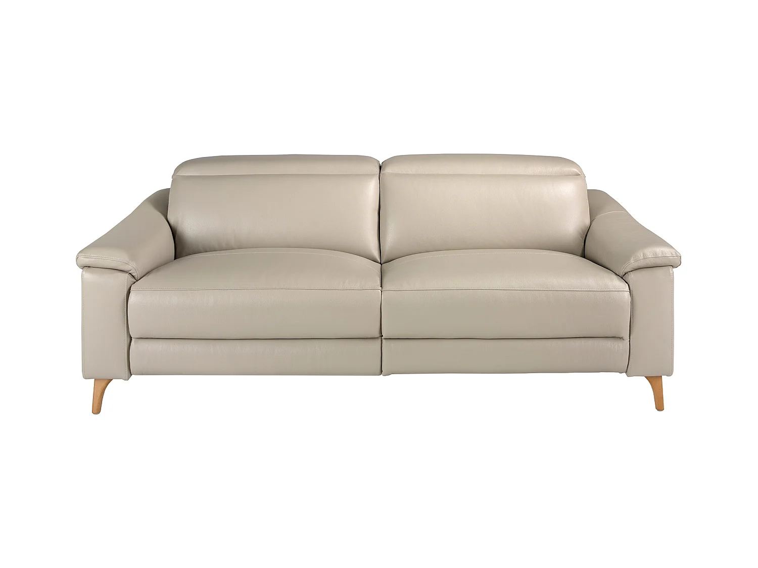 3-Sitzer-Relax-Sofa aus taupefarbenem Leder  6190 ANGEL CERDA