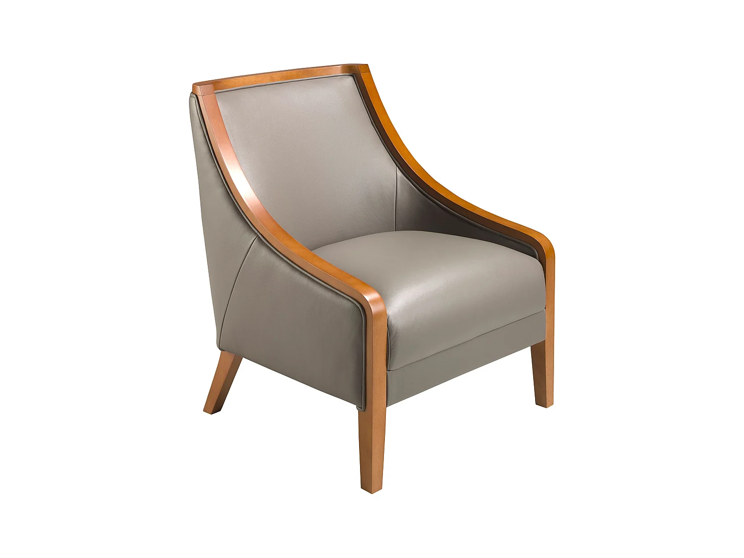 Fauteuil en cuir gris 5126 ANGEL CERDA