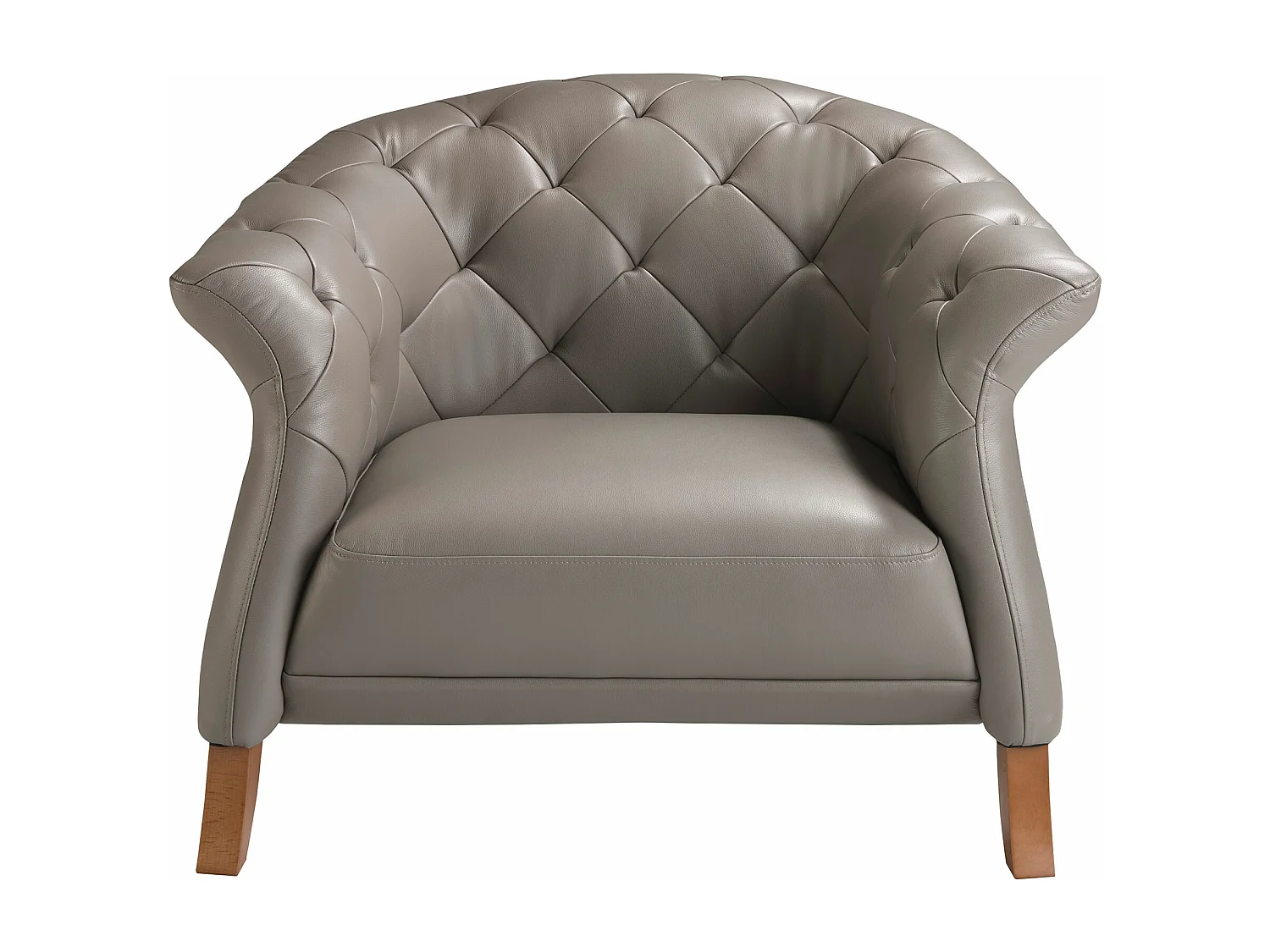 Fauteuil en cuir gris 5132 ANGEL CERDA