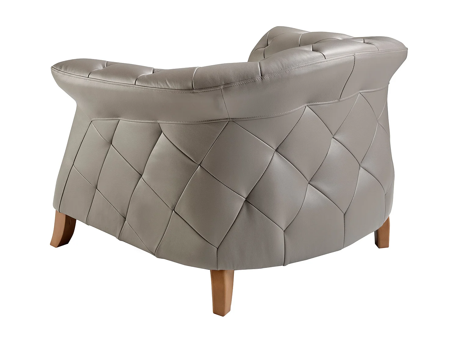 Fauteuil en cuir gris 5132 ANGEL CERDA