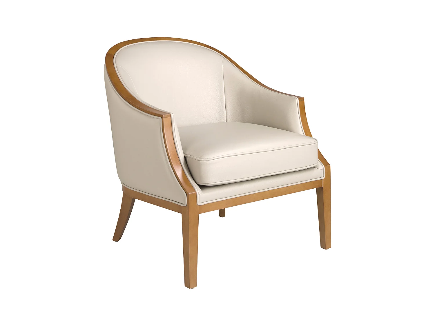 Fauteuil en cuir sable 5127 ANGEL CERDA