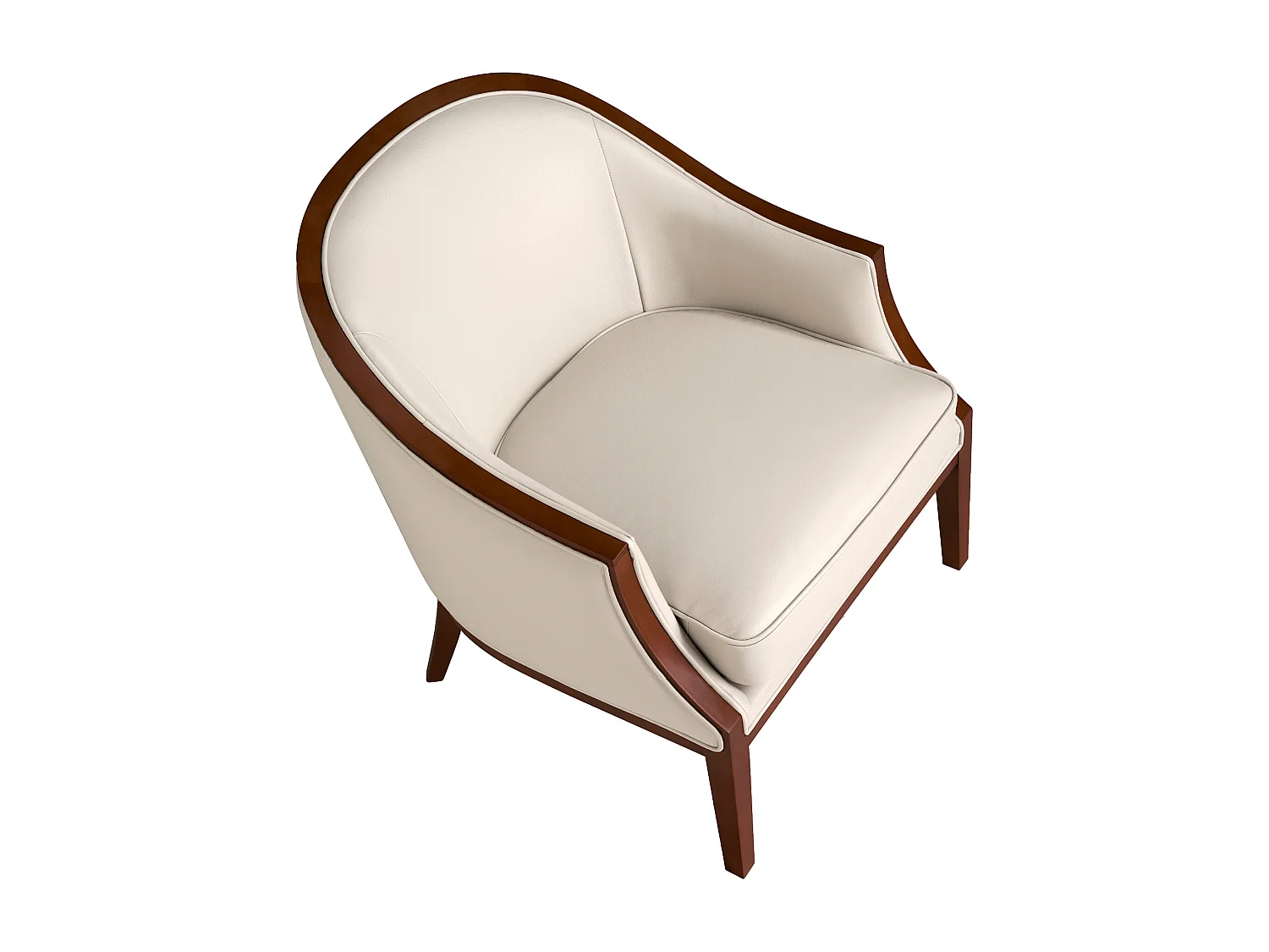 Fauteuil en cuir sable 5127 ANGEL CERDA