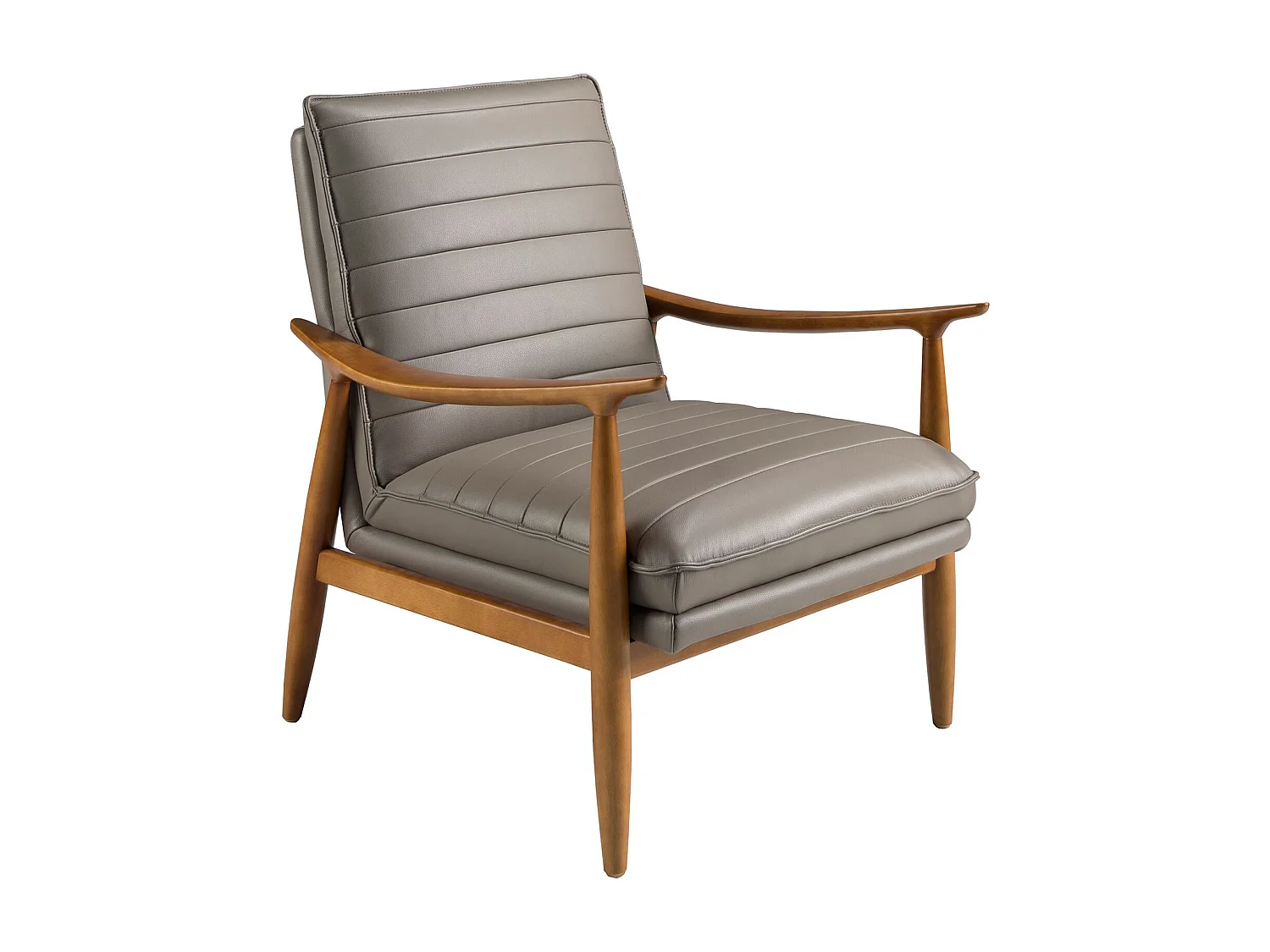 Fauteuil en cuir gris foncé 5130 ANGEL CERDA