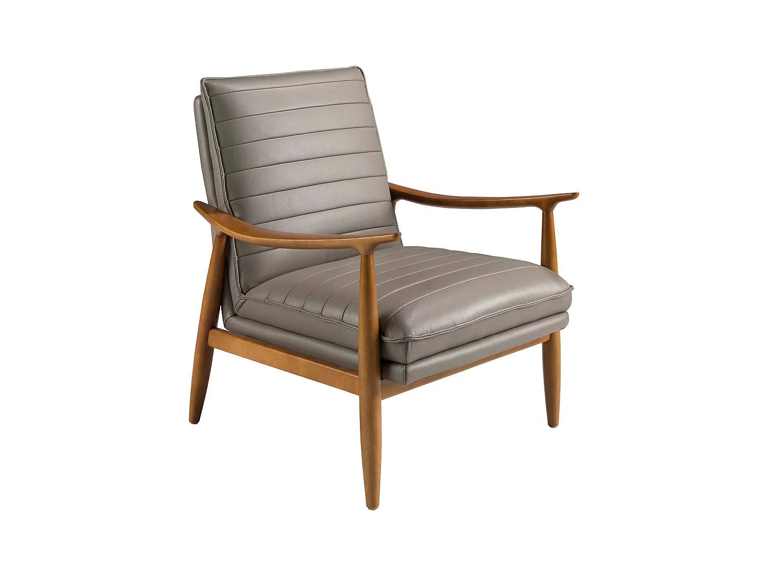 Fauteuil en cuir gris foncé 5130 ANGEL CERDA