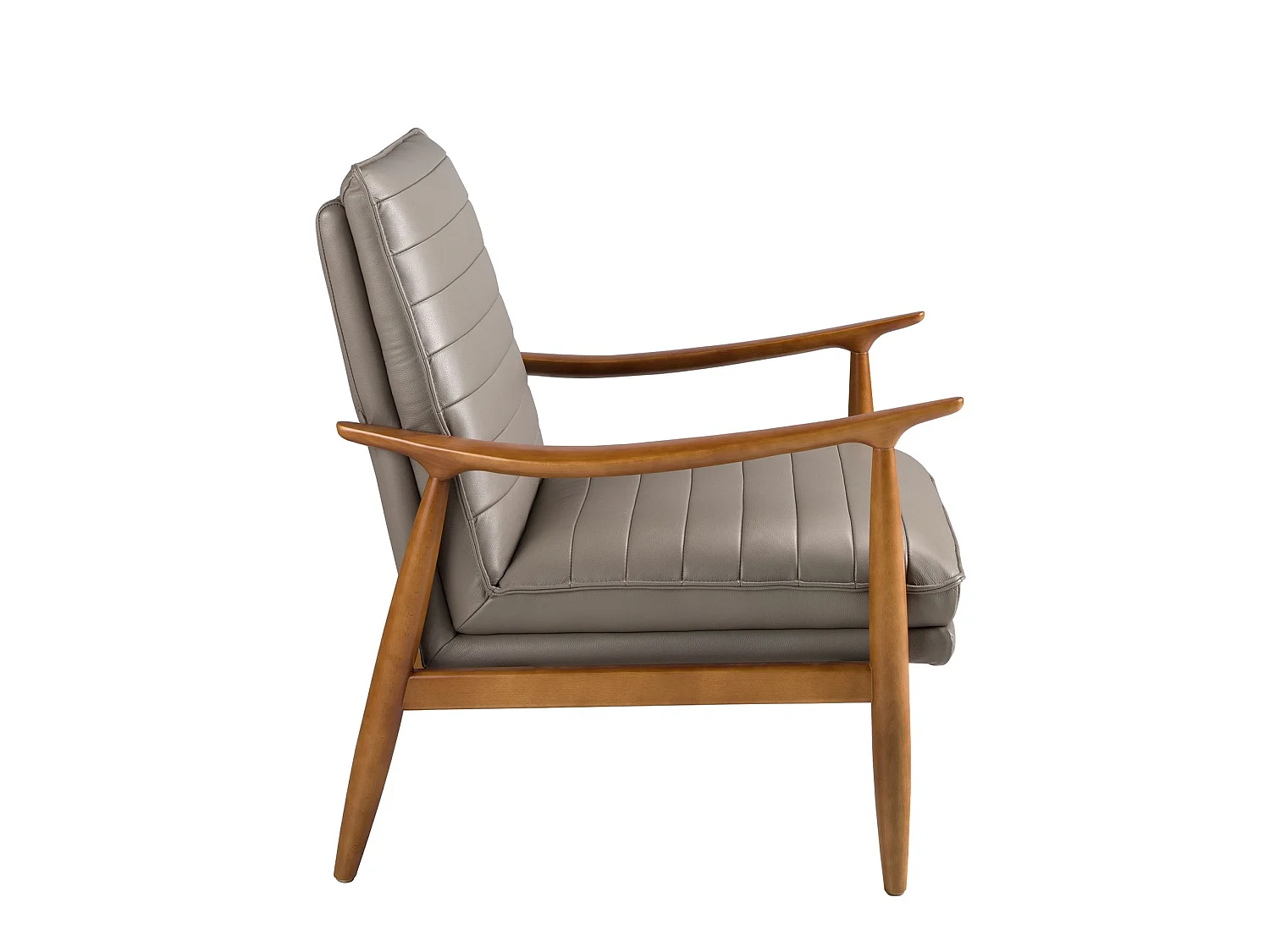 Fauteuil donkergrijs leer 5130 ANGEL CERDA