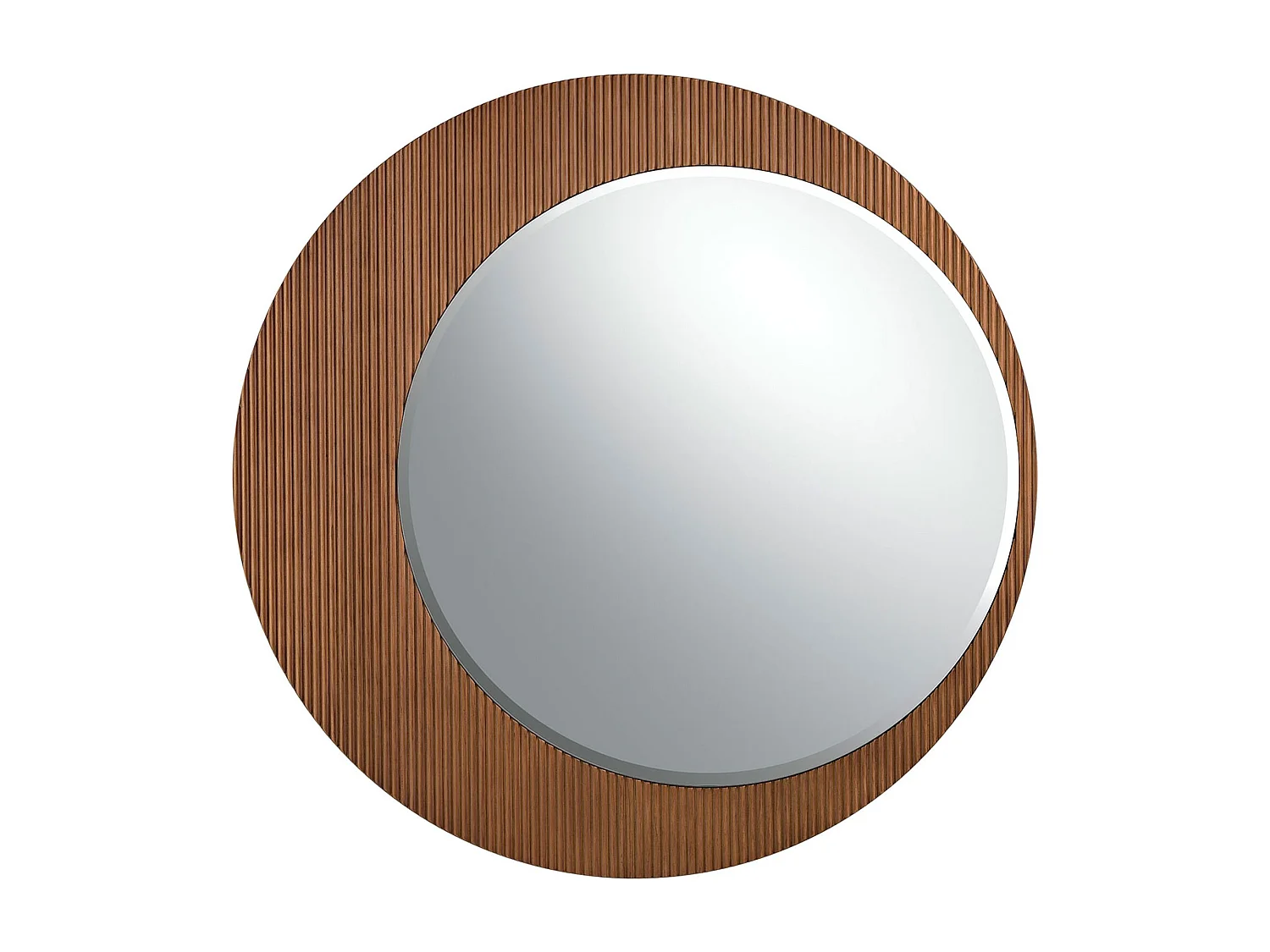 Miroir mural rond noyer 3262 ANGEL CERDA