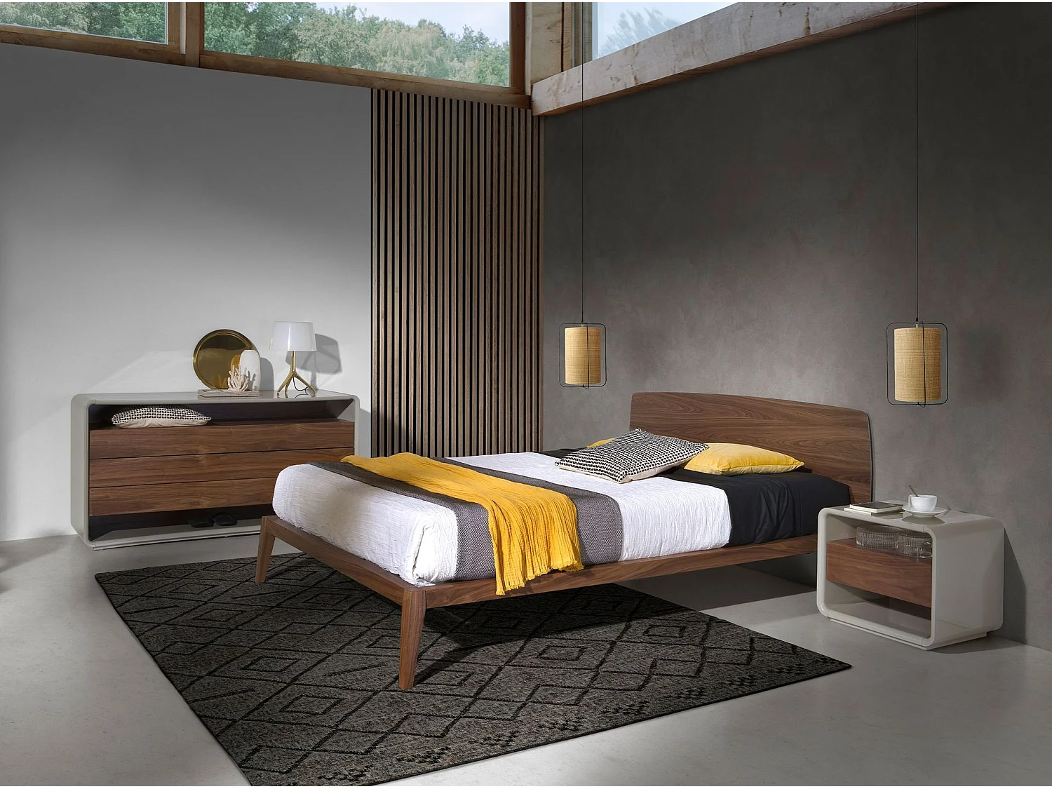 Lit en noyer 7178 ANGEL CERDA