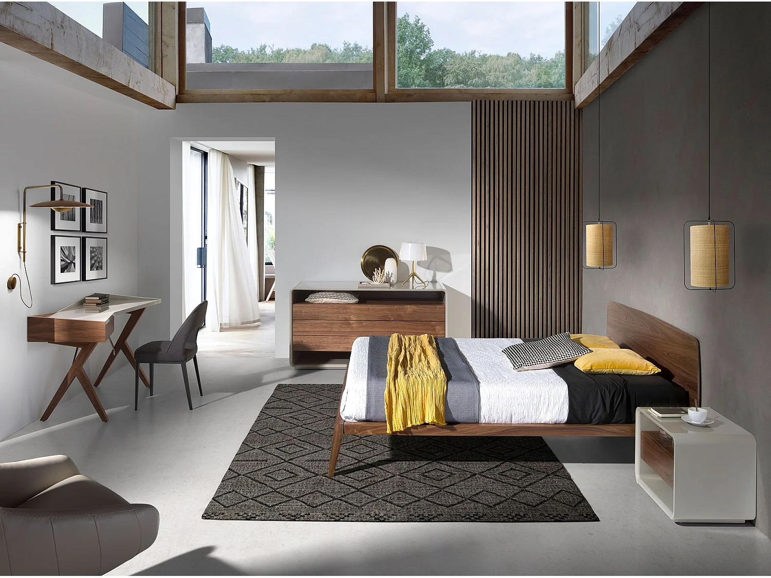 Lit en noyer 7178 ANGEL CERDA