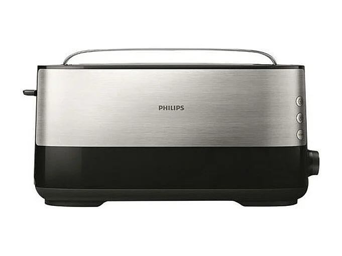 GRILLE PAIN 1030W 8T° 1 LONGUE TRANCHE NOIR INOX PHILIPS - HD2692.90