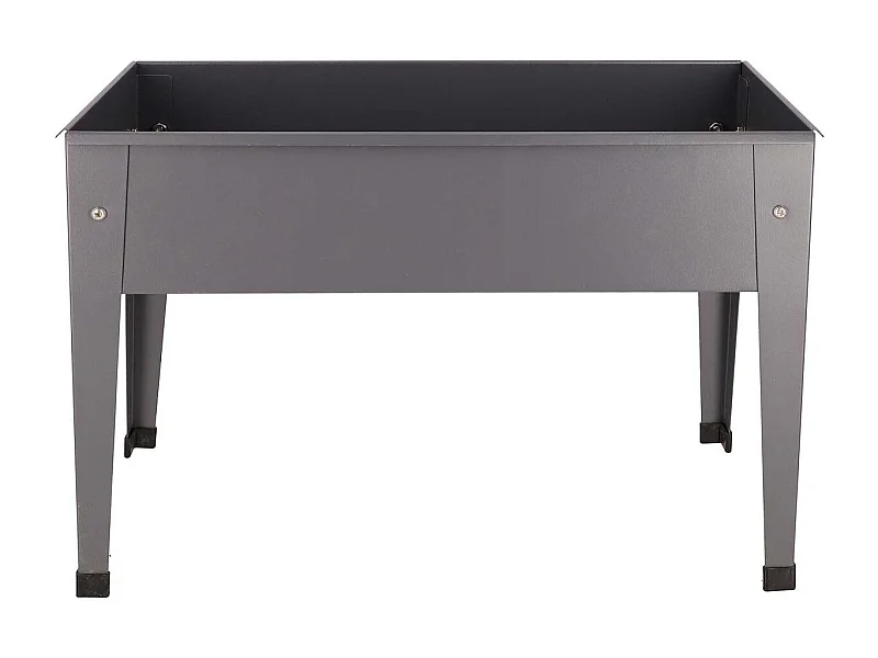 Carré potager en métal anthracite 62 x 29 x 45 cm