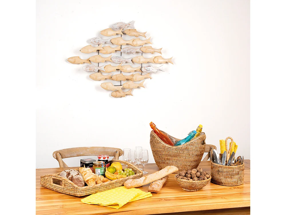 Banc de poissons en albasia