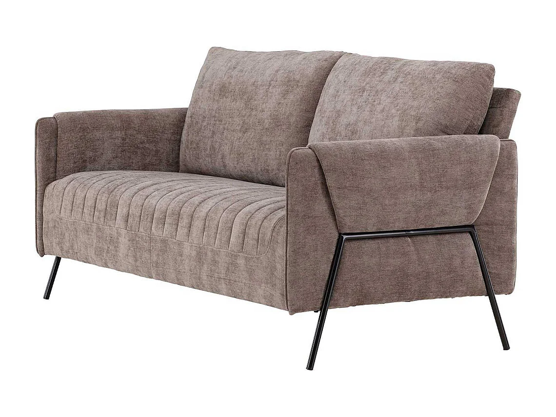 Canapé 2 Places Design "Indigo" 165cm Marron